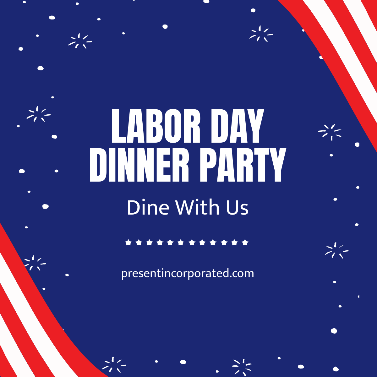 Labor Day Party Linkedin Post Template