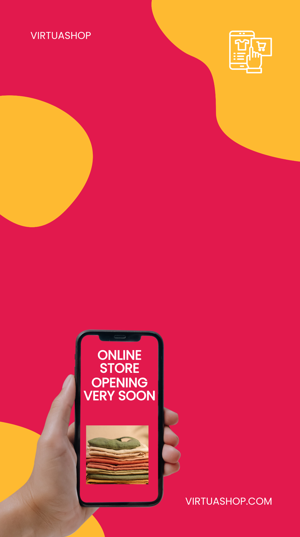 Online Store Open Announcement Snapchat Geofilter Template