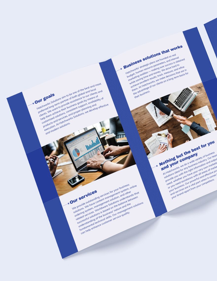 Business Company BiFold Brochure Template