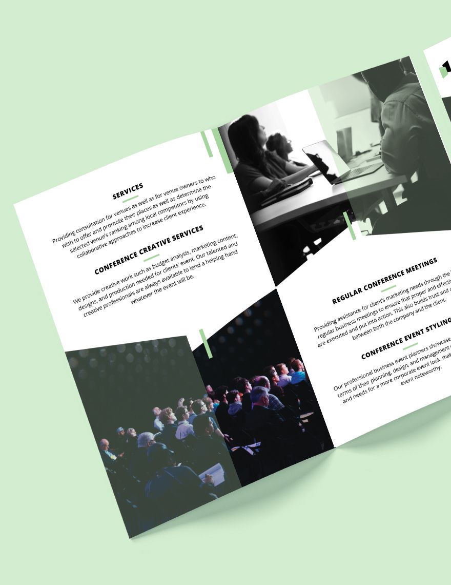 Conference Event BiFold Brochure Template