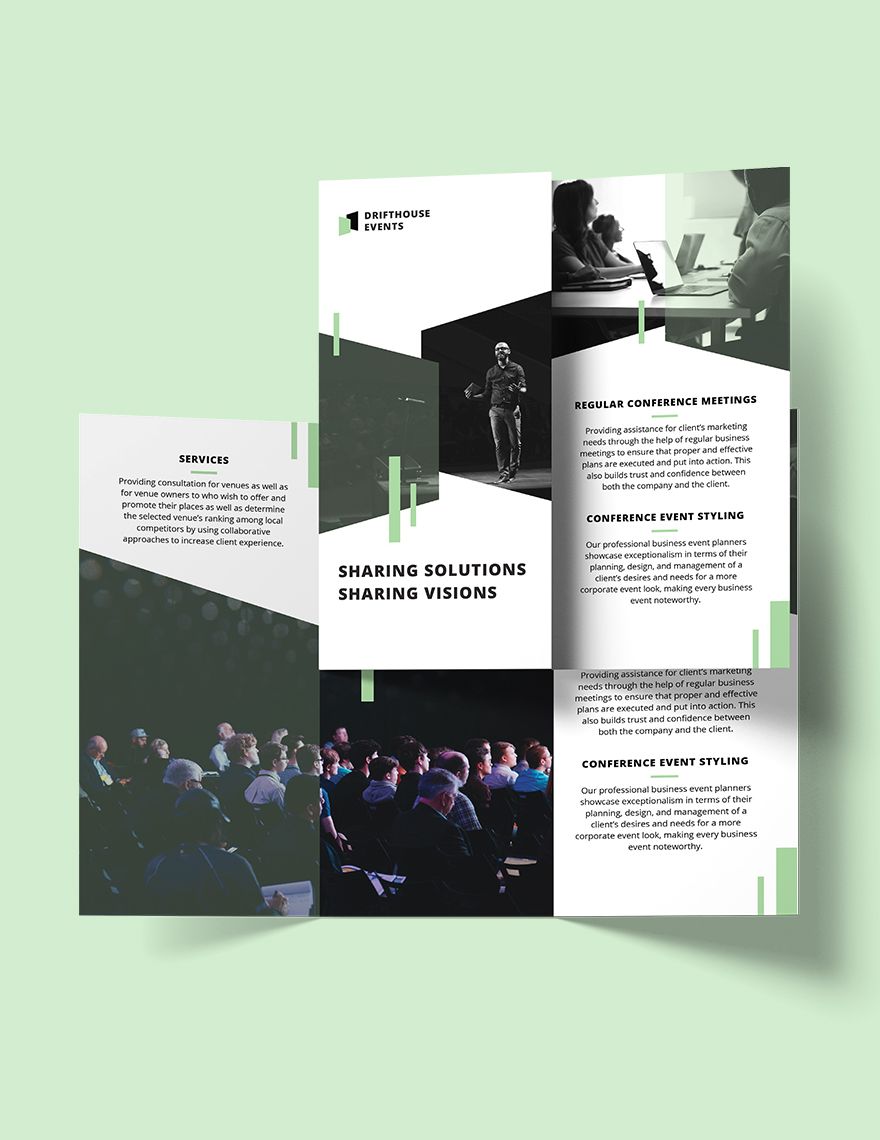 Conference Event TriFold Brochure Template