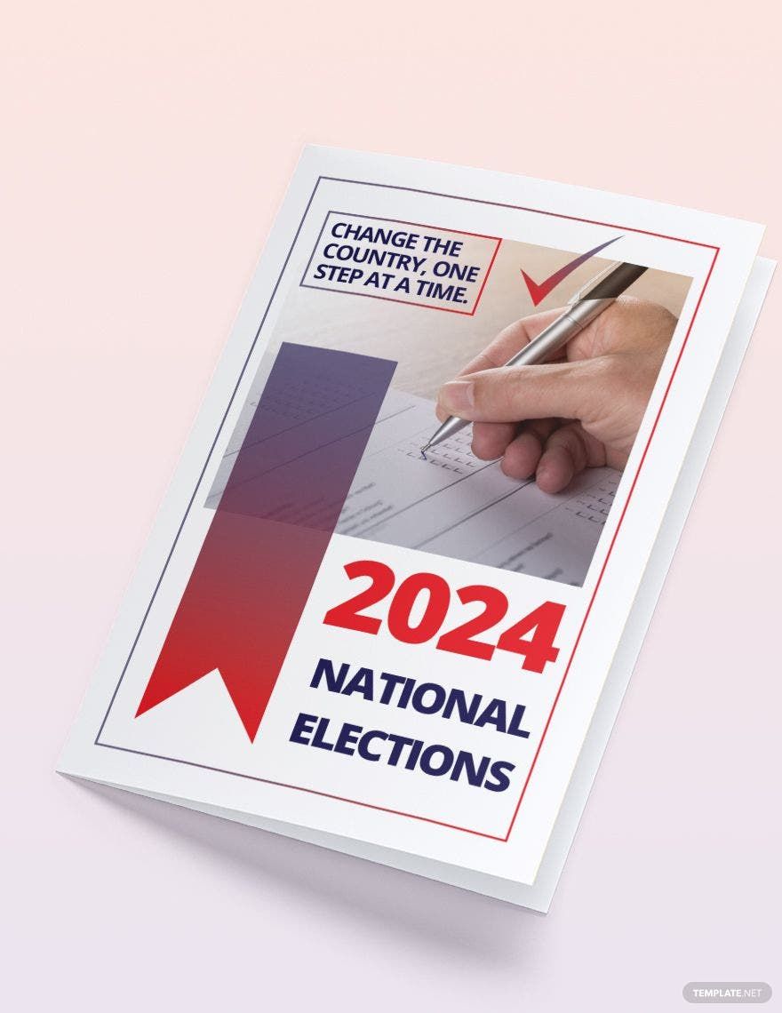 Election Bi-Fold Brochure Template