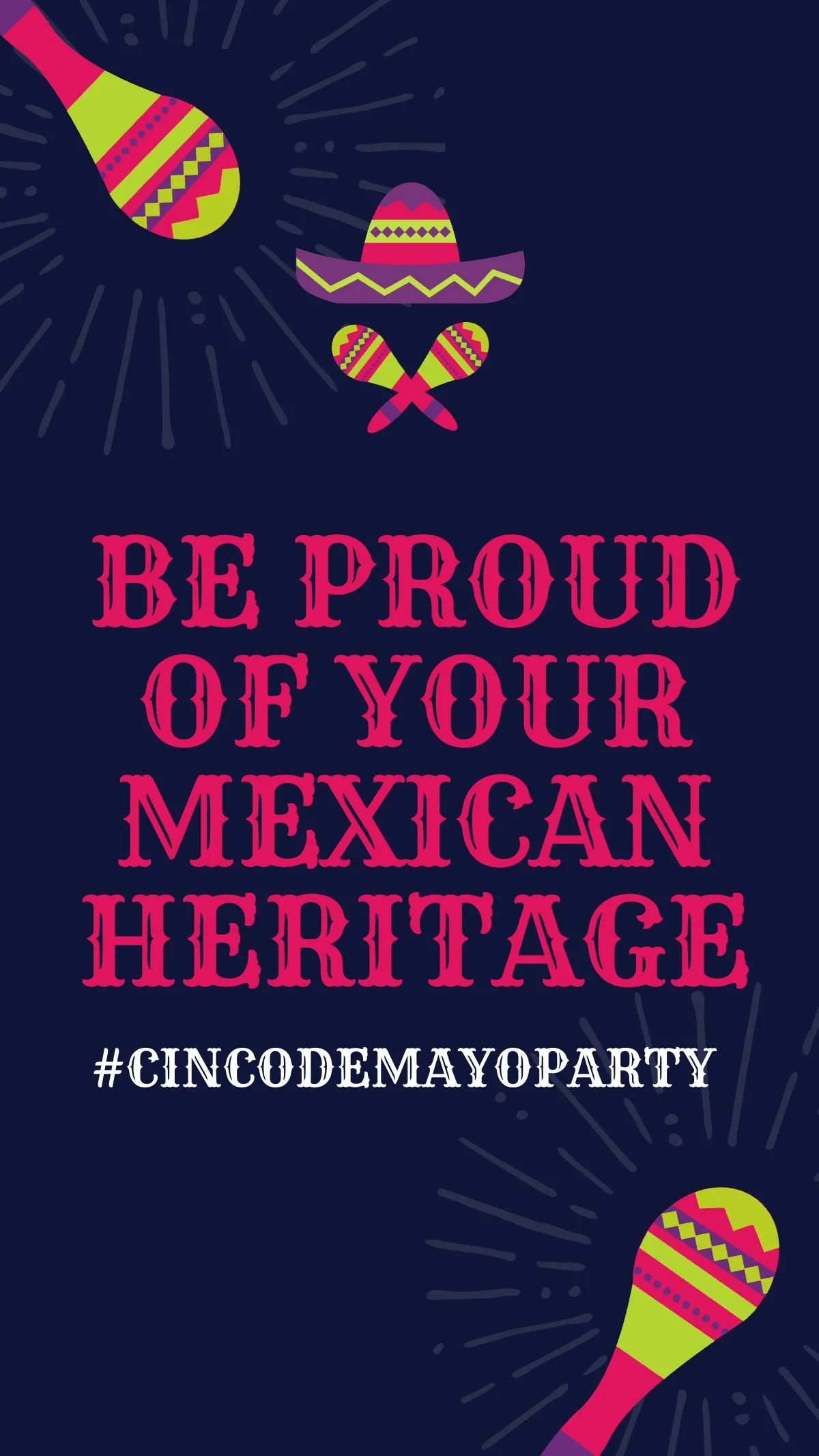 Free Cinco De Mayo Party Instagram Story Template to Edit Online