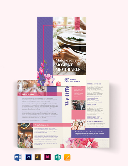 Event Company BiFold Brochure