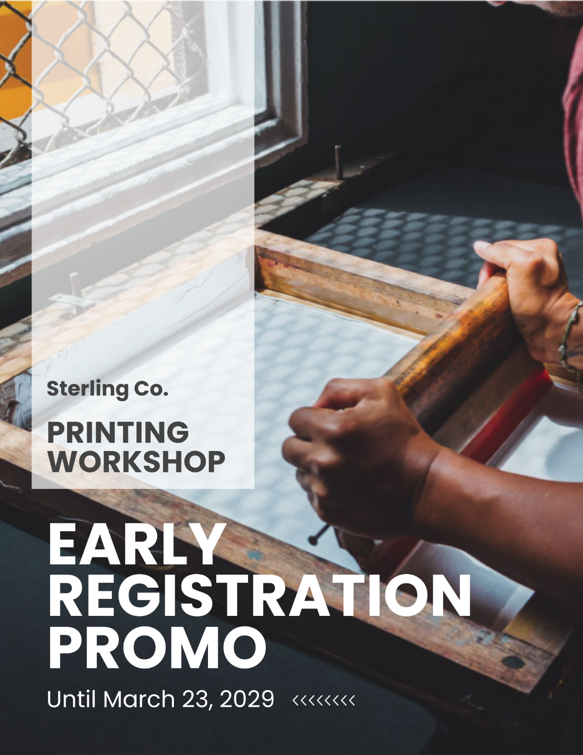 Workshop Promotion Flyer Template - Edit Online & Download