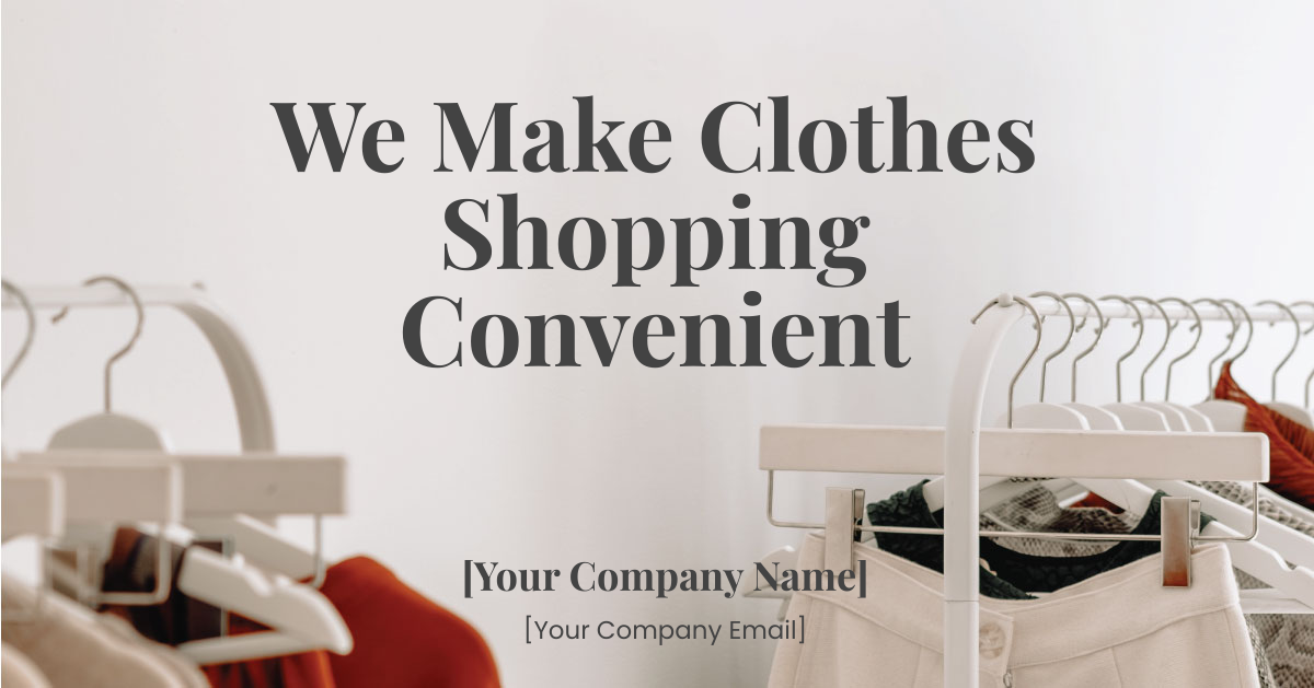 Online Clothing Store Facebook Post Template