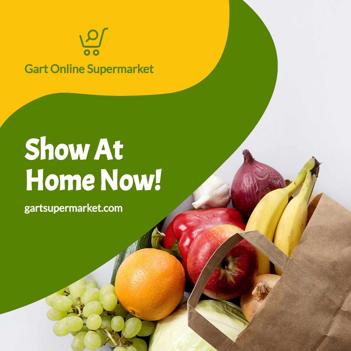 Free Online Grocery Store Instagram Post Template