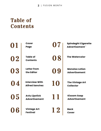 Free Vintage Art Magazine Template to Edit Online
