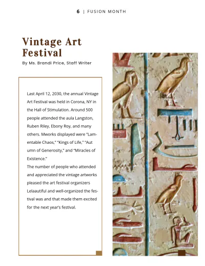 Free Vintage Art Magazine Template to Edit Online