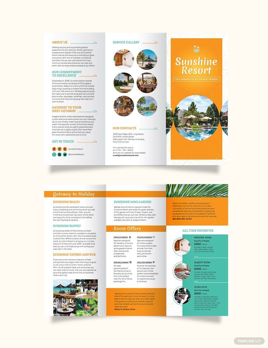 Holiday Tri-Fold Brochure Template