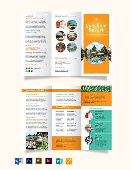 holiday tri fold brochure