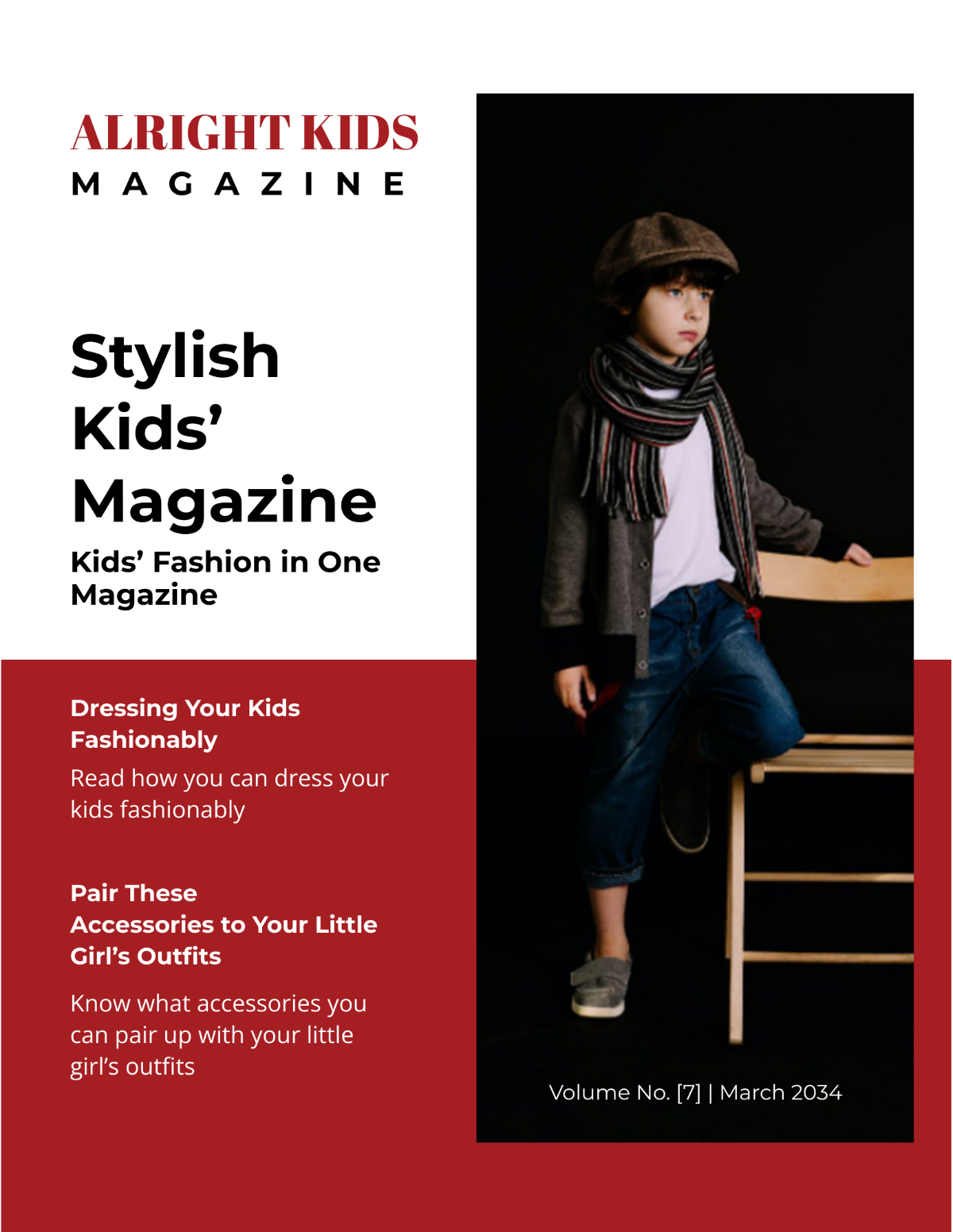 Stylish Kids' Magazine Template
