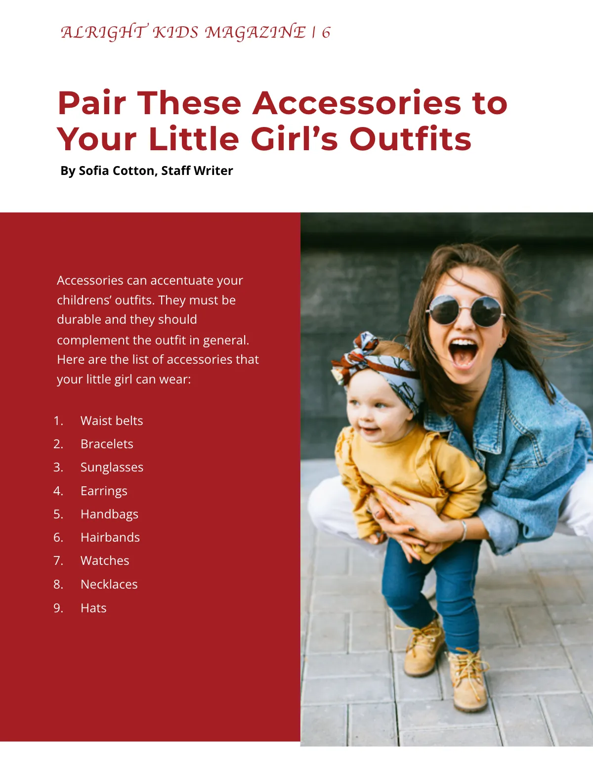 Free Stylish Kids Magazine Template to Edit Online