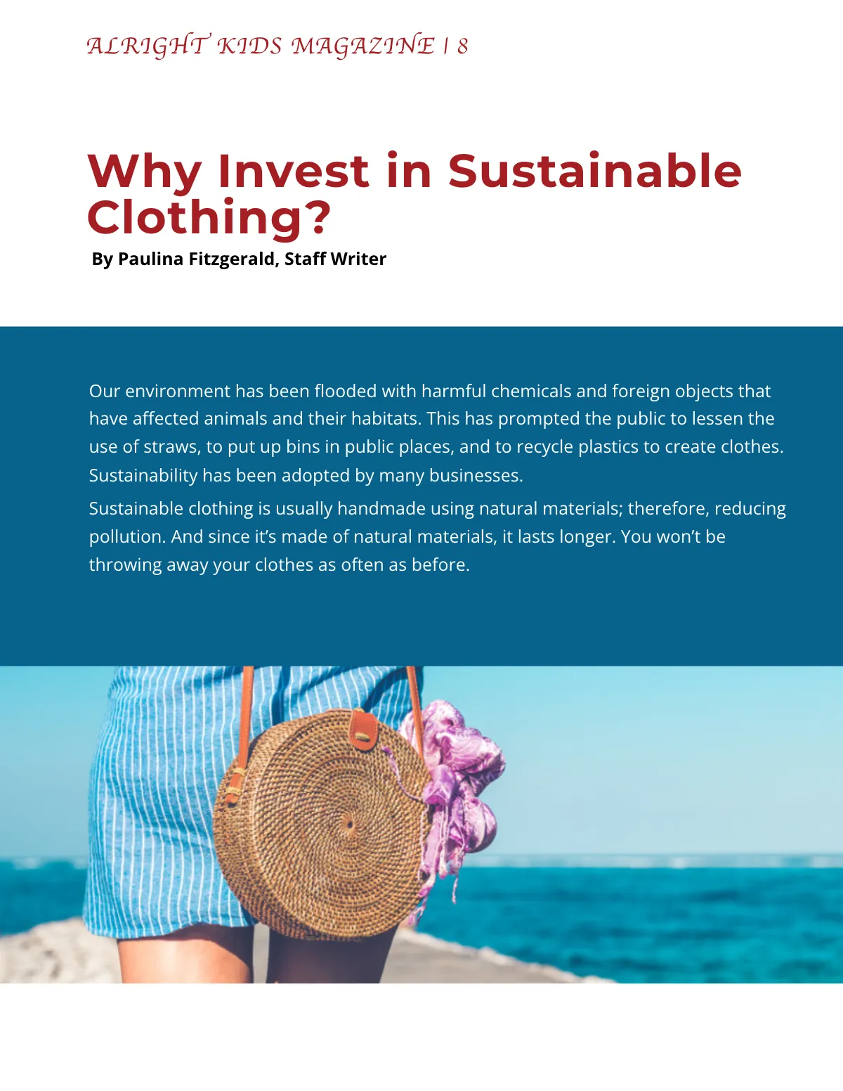 Free Stylish Kids Magazine Template to Edit Online