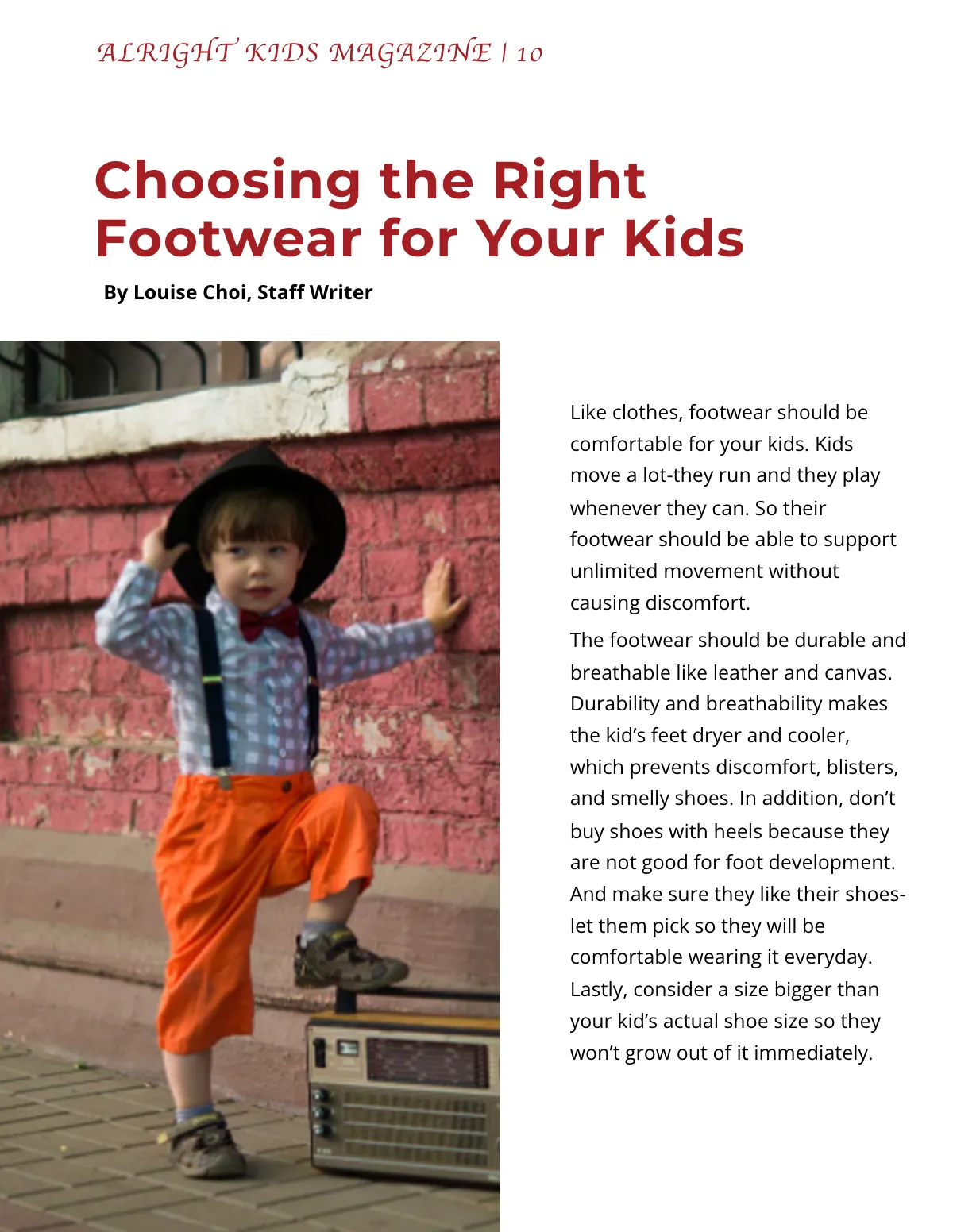 Free Stylish Kids Magazine Template to Edit Online