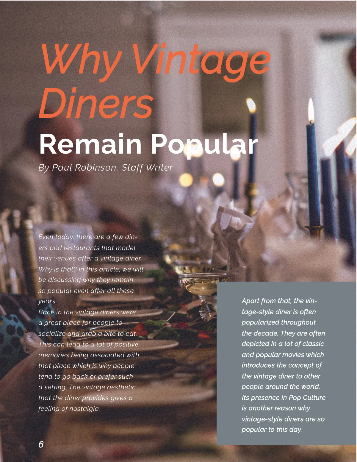 Free Vintage Style Magazine Template to Edit Online