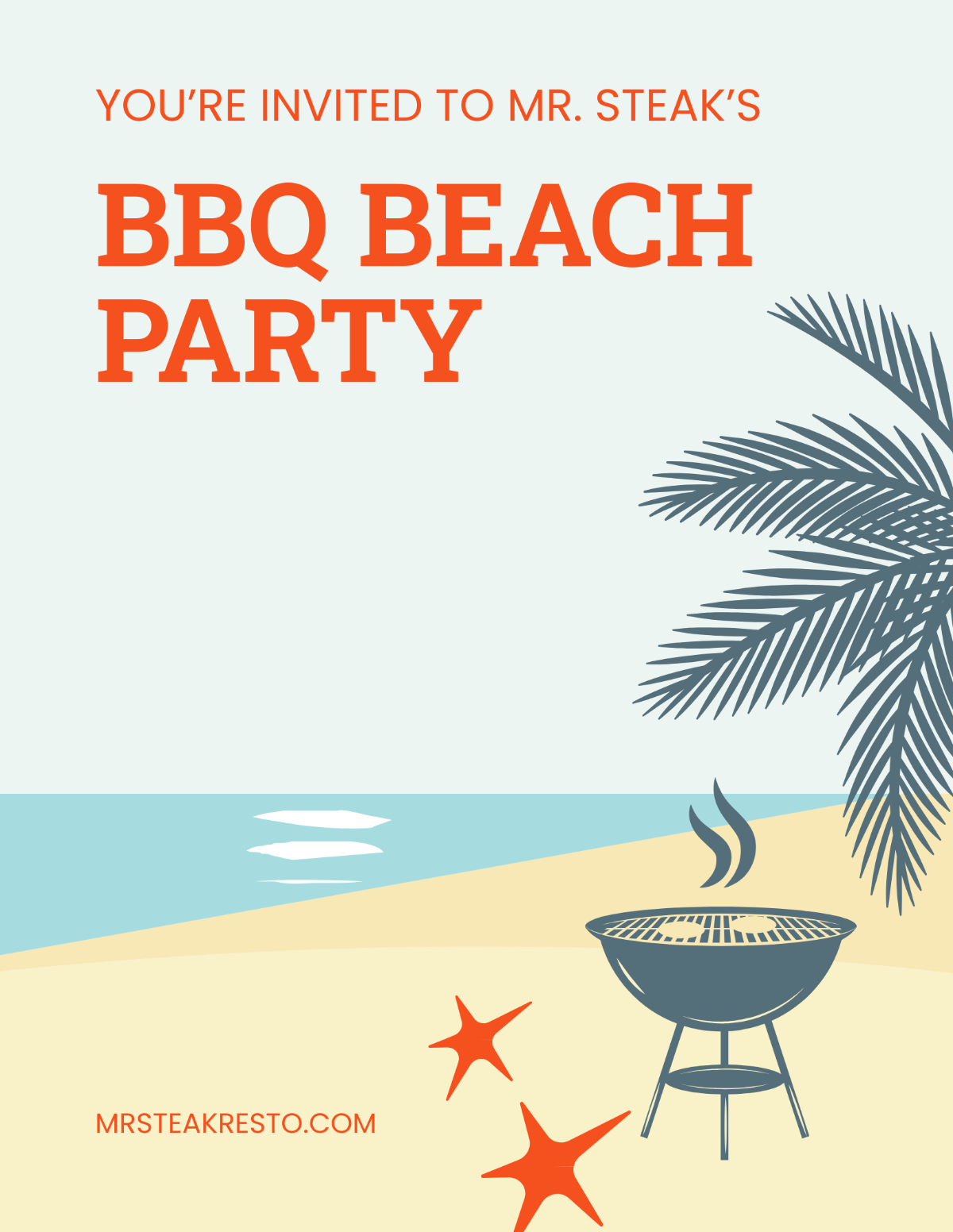 Bbq Beach Party Flyer Template - Edit Online & Download