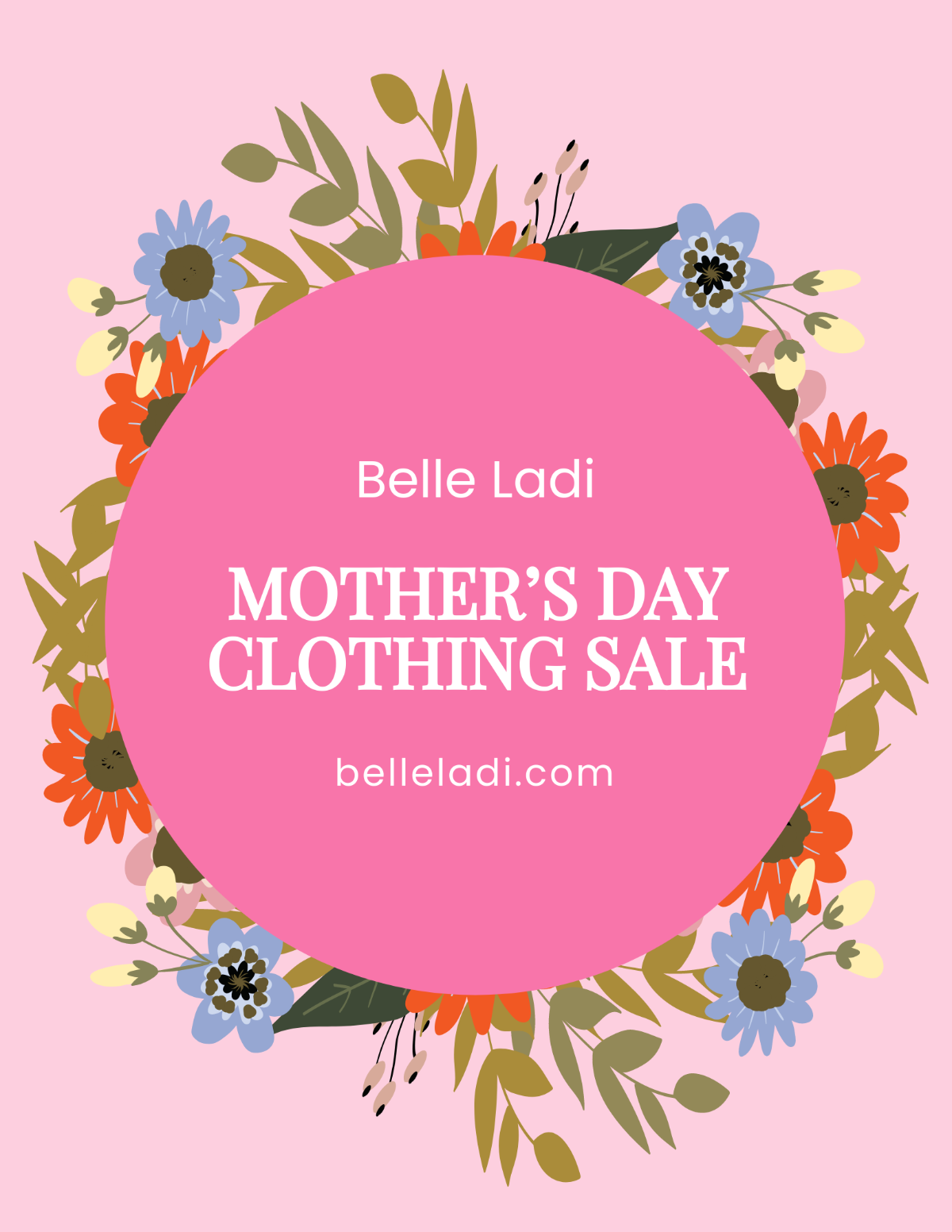 Mother's Day Sale Flyer  Template