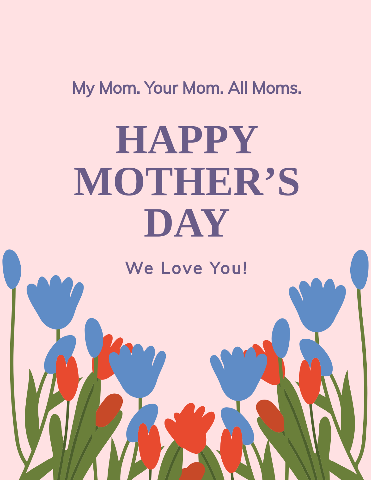 Happy Mother's Day Flyer  Template