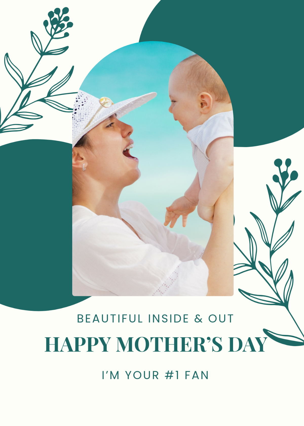 Photo Mother's Day Card Template