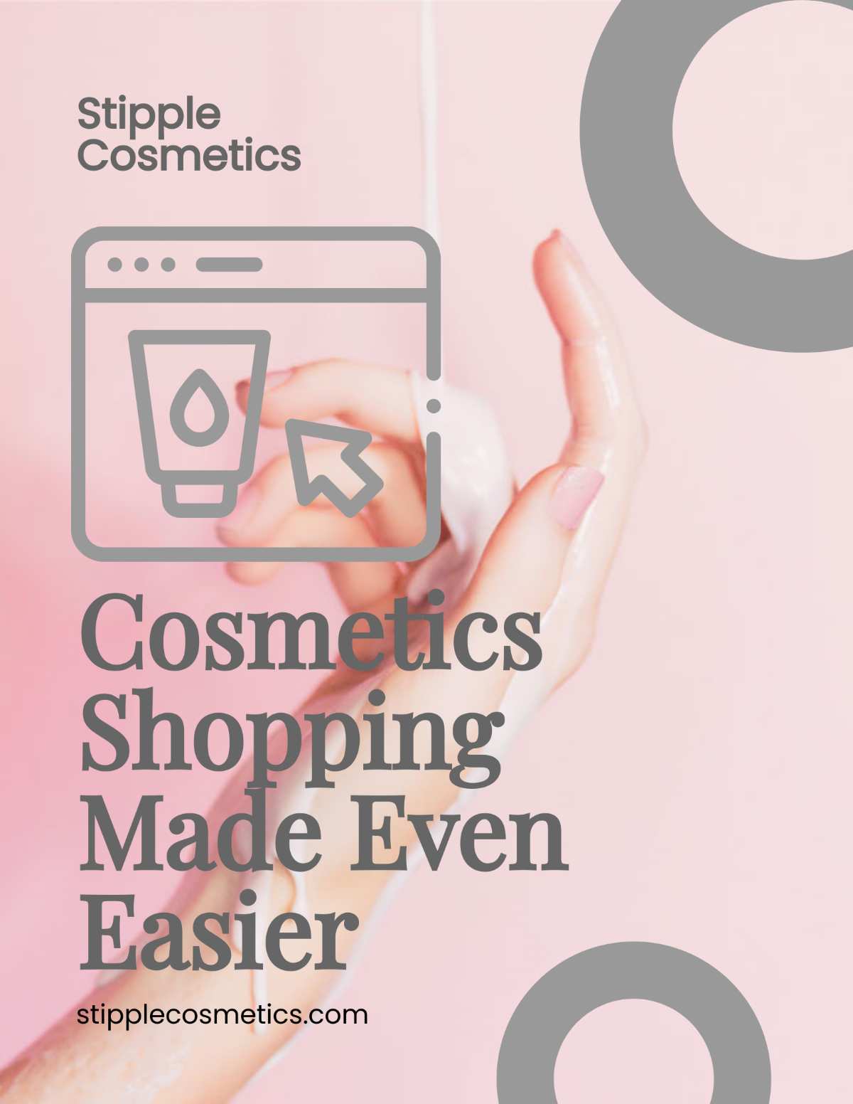Online Cosmetics Store Flyer Template