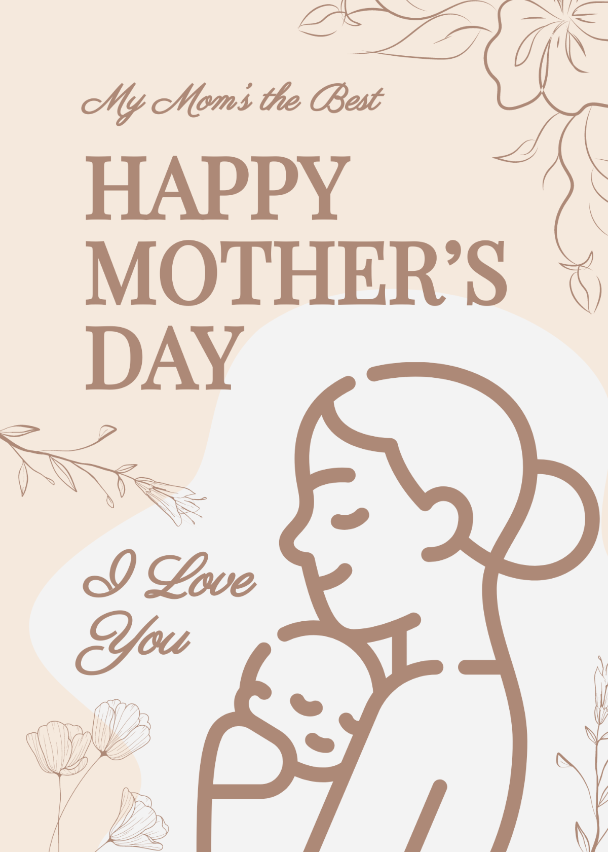 Simple Mother's Day Card Template