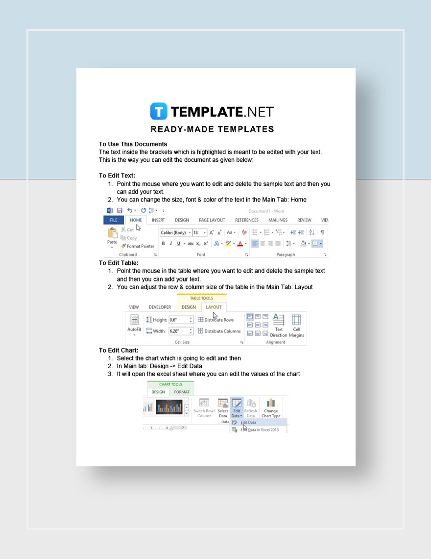 Company Information Sheet Template
