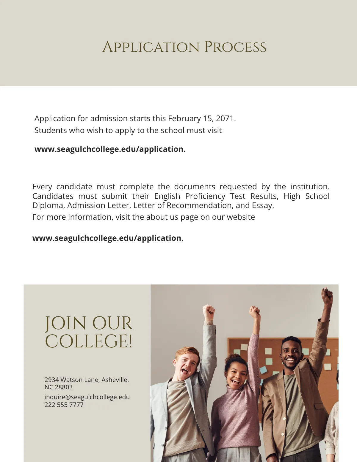 Free Undergraduate School Prospectus Template to Edit Online