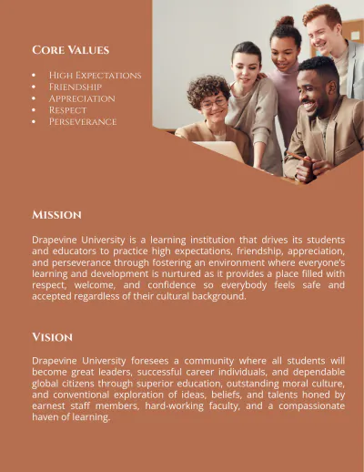 Free University Prospectus Template to Edit Online