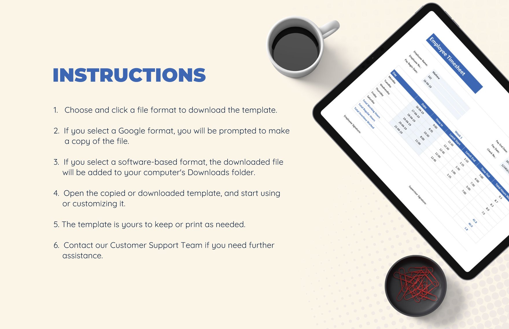 Employee Timesheet Template