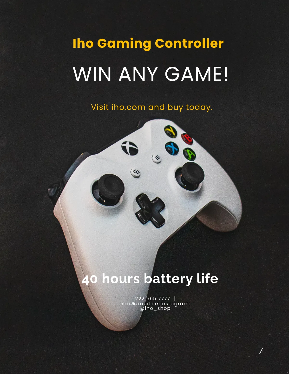 Free Simple Gaming Magazine Template to Edit Online