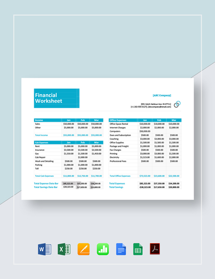 Financial Analysis Template [Free PDF] - Word (DOC) | Apple (MAC) Pages