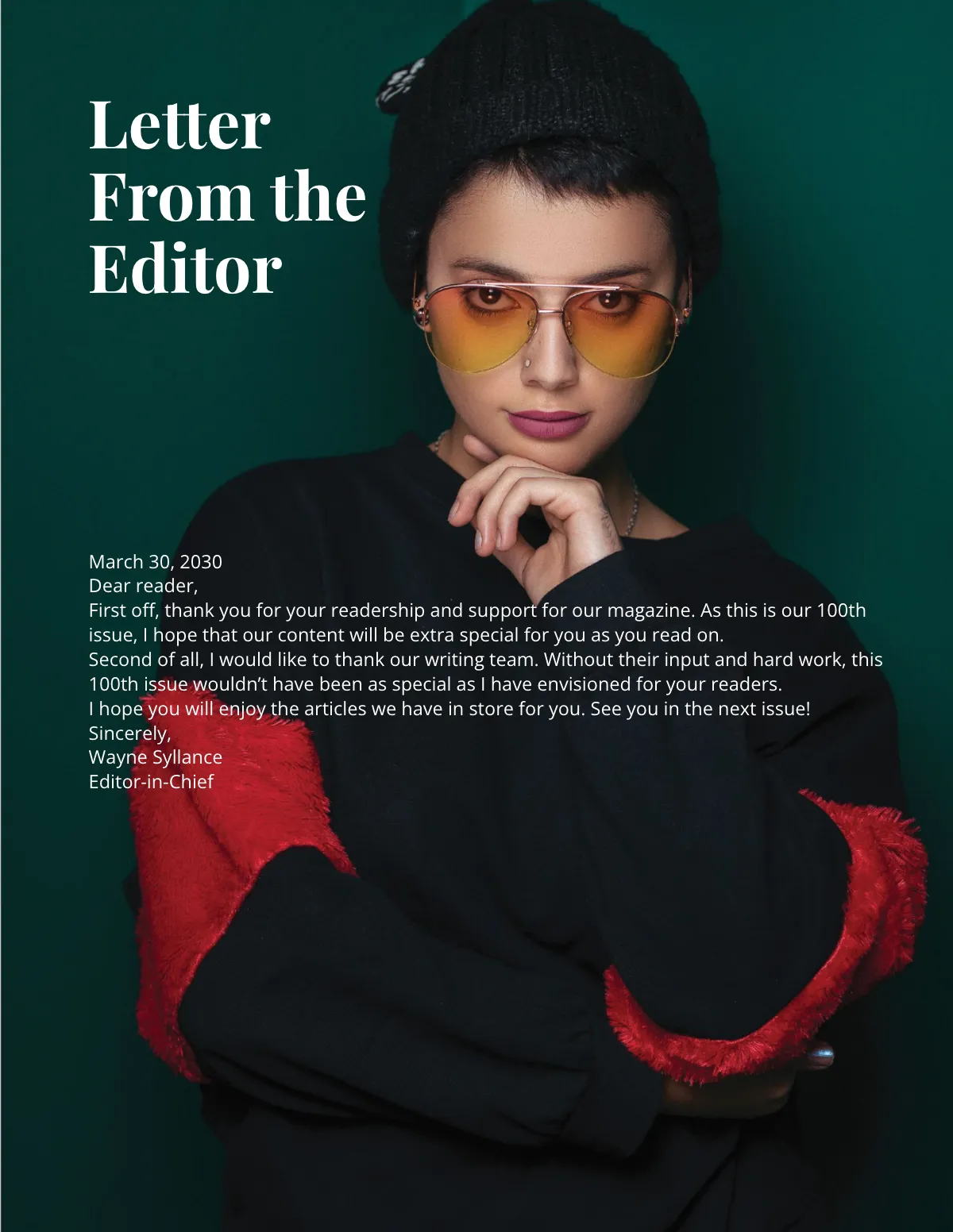 Free Lifestyle Magazine Template to Edit Online