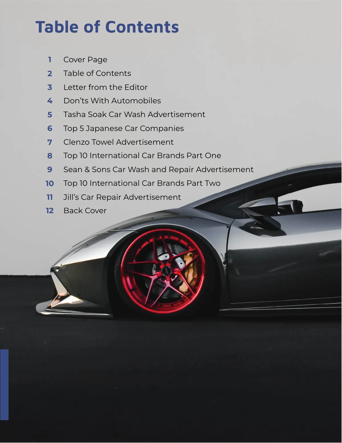 Free Automobile Classic Magazine Template to Edit Online