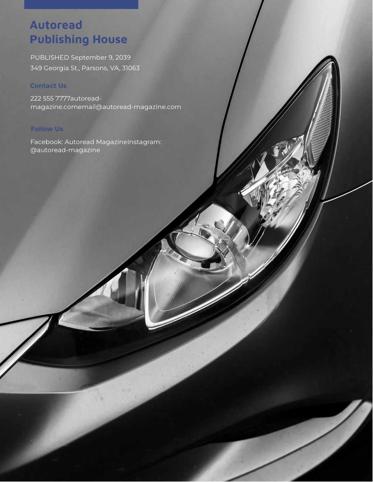 Free Automobile Classic Magazine Template to Edit Online