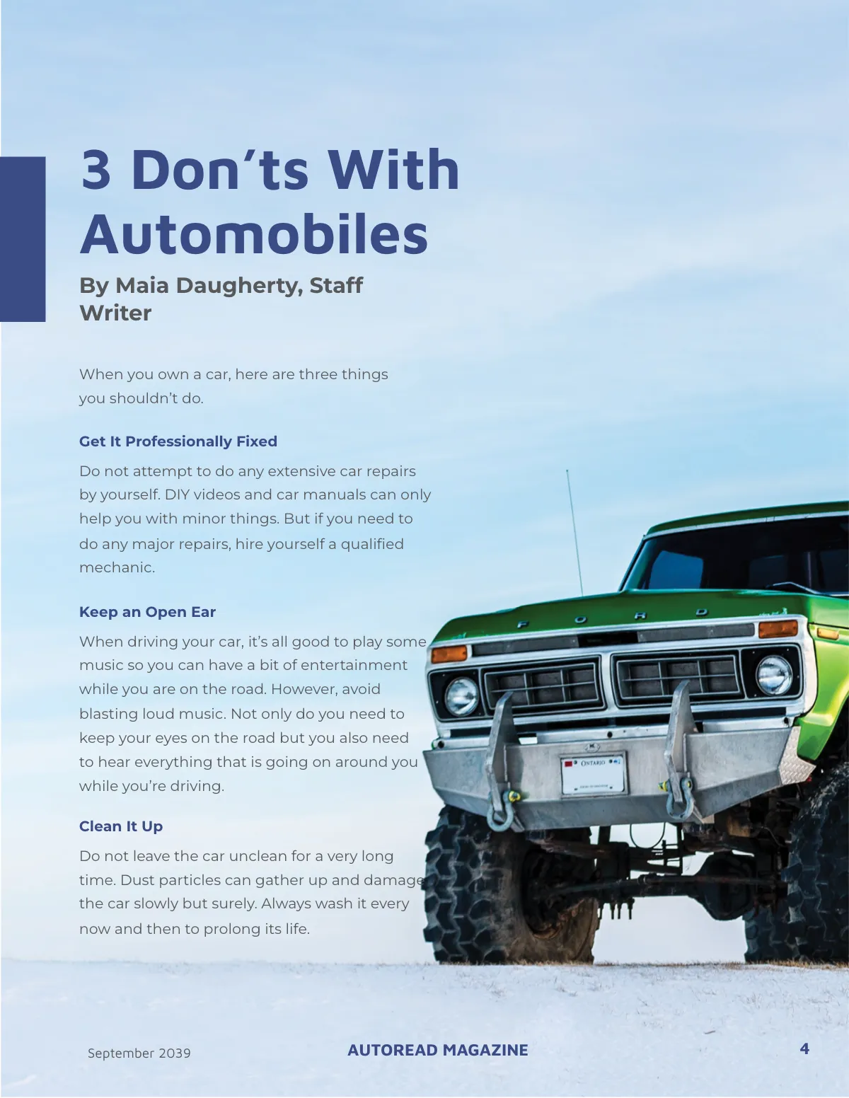 Free Automobile Classic Magazine Template to Edit Online