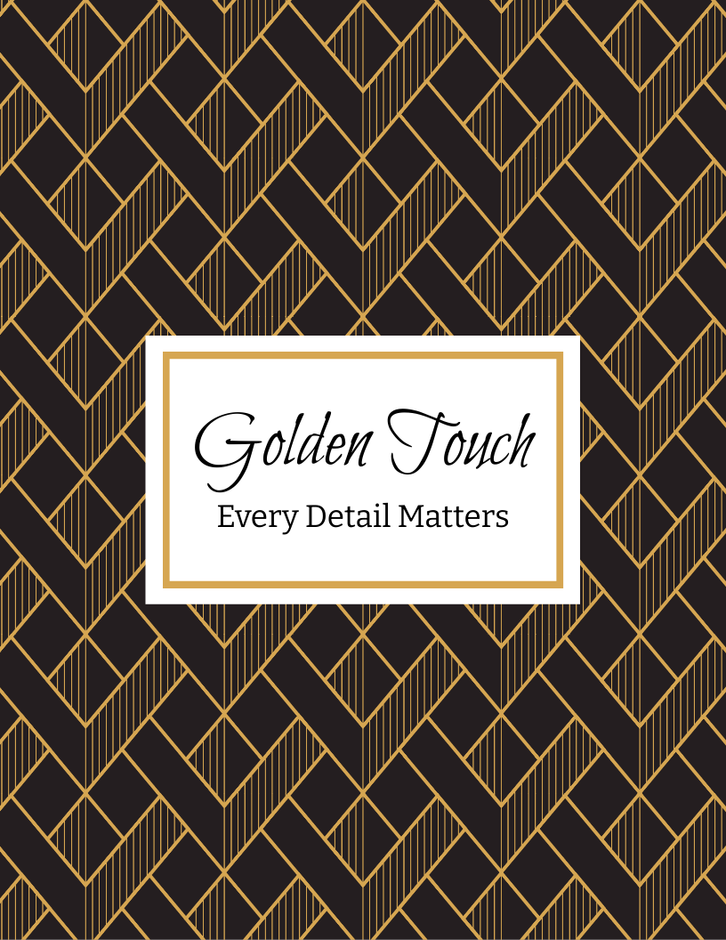 Gold Binder Cover