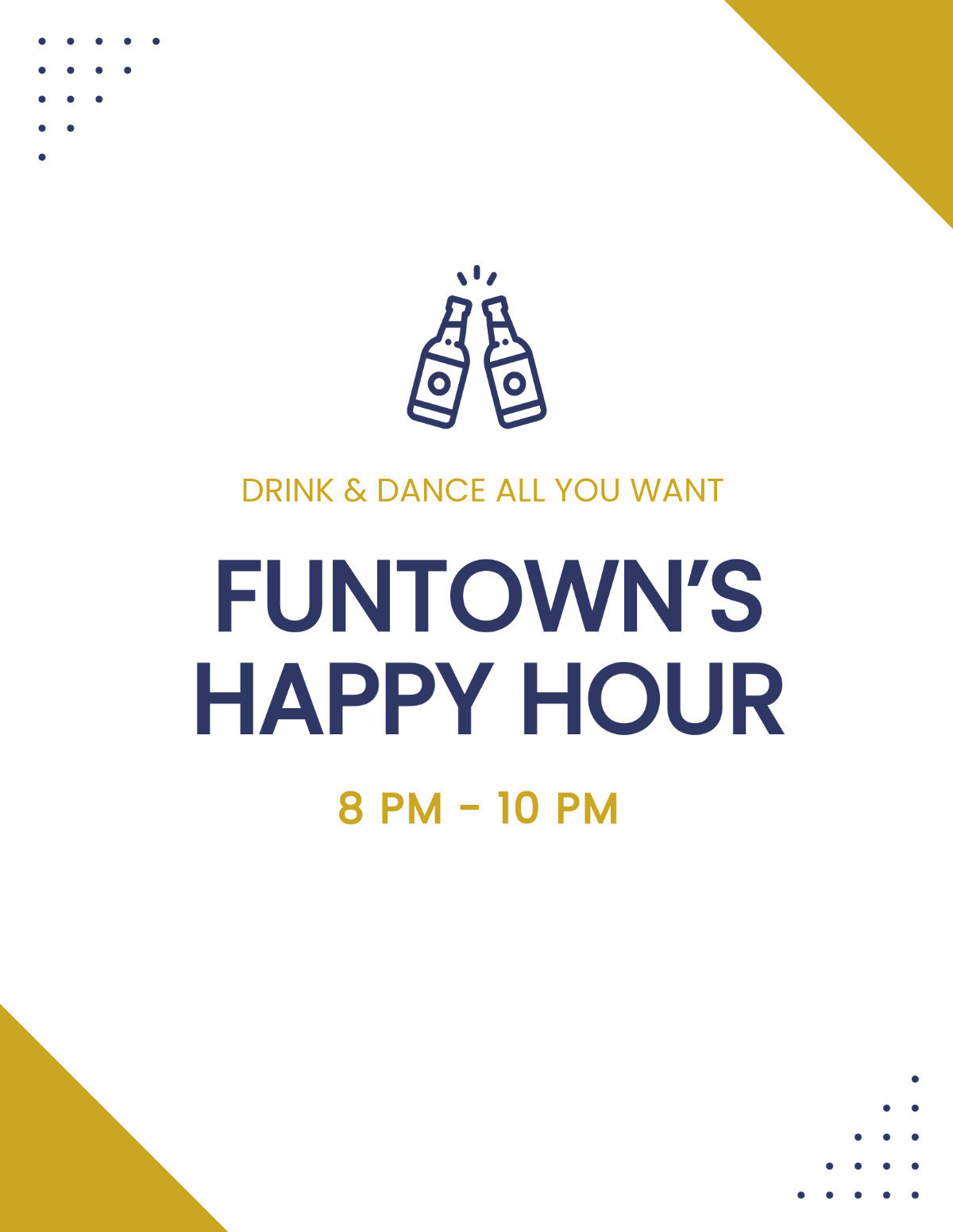 Free Happy Hour Advertisement Flyer Template