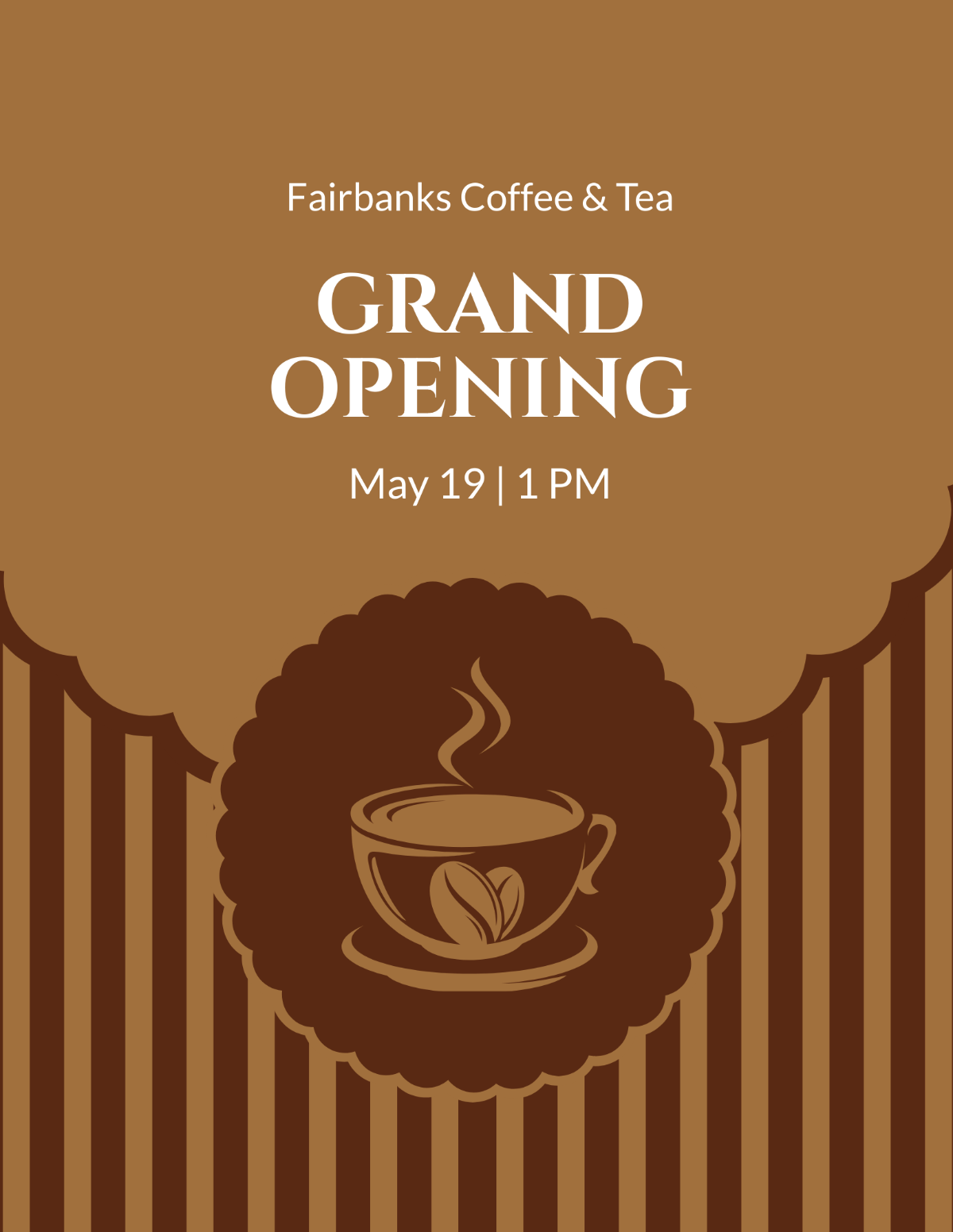 Coffee Shop Grand Opening Flyer Template - Edit Online & Download