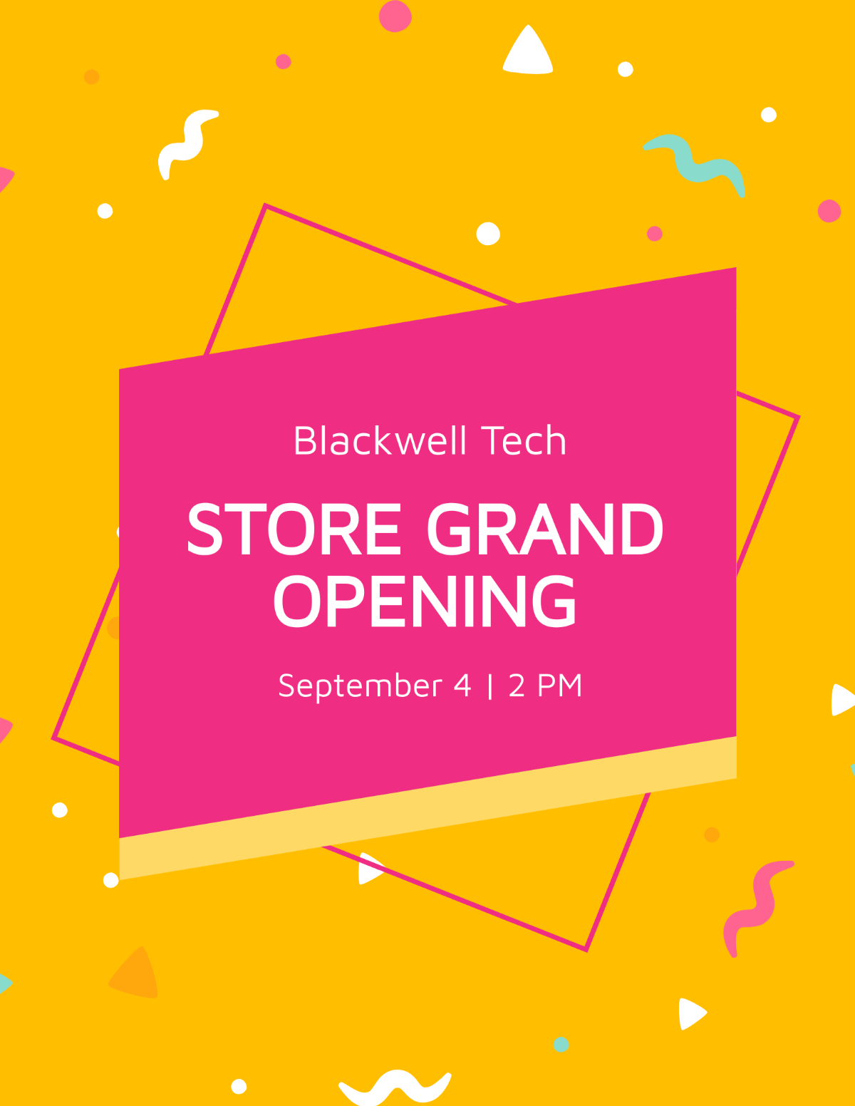 Store Grand Opening Flyer Template
