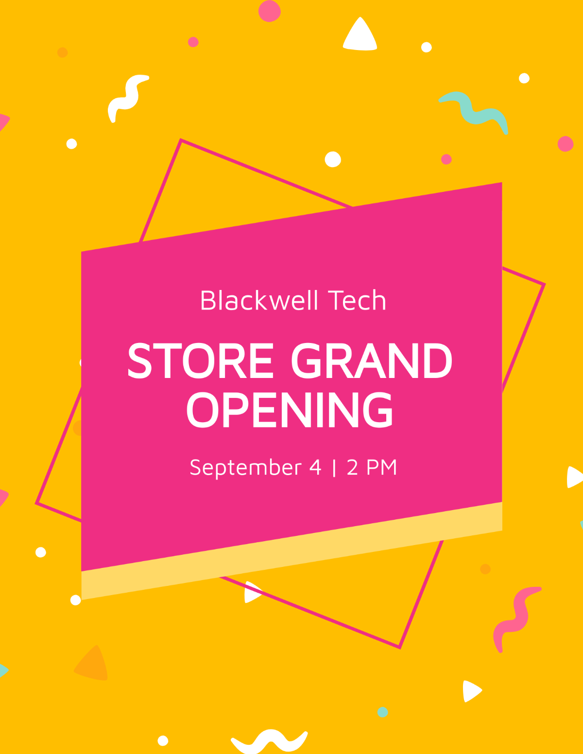 Store Grand Opening Flyer