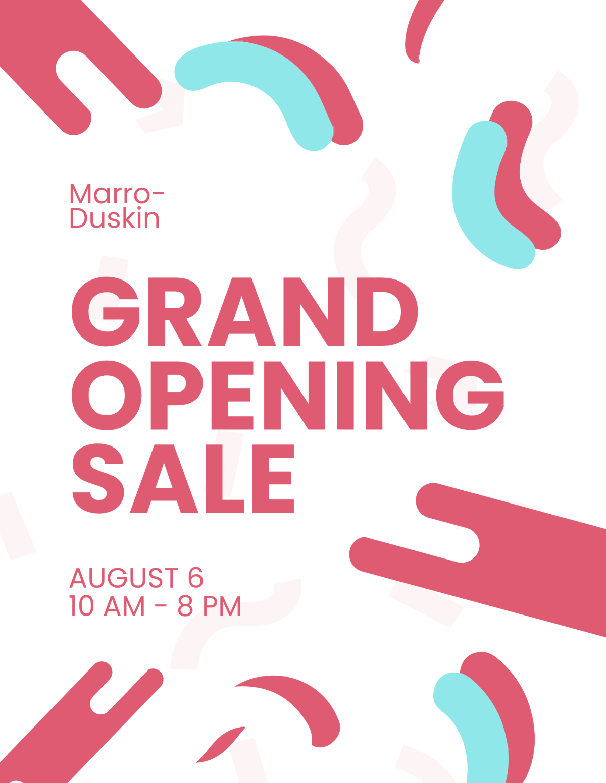 Grand Opening Sale Flyer Template - Edit Online & Download