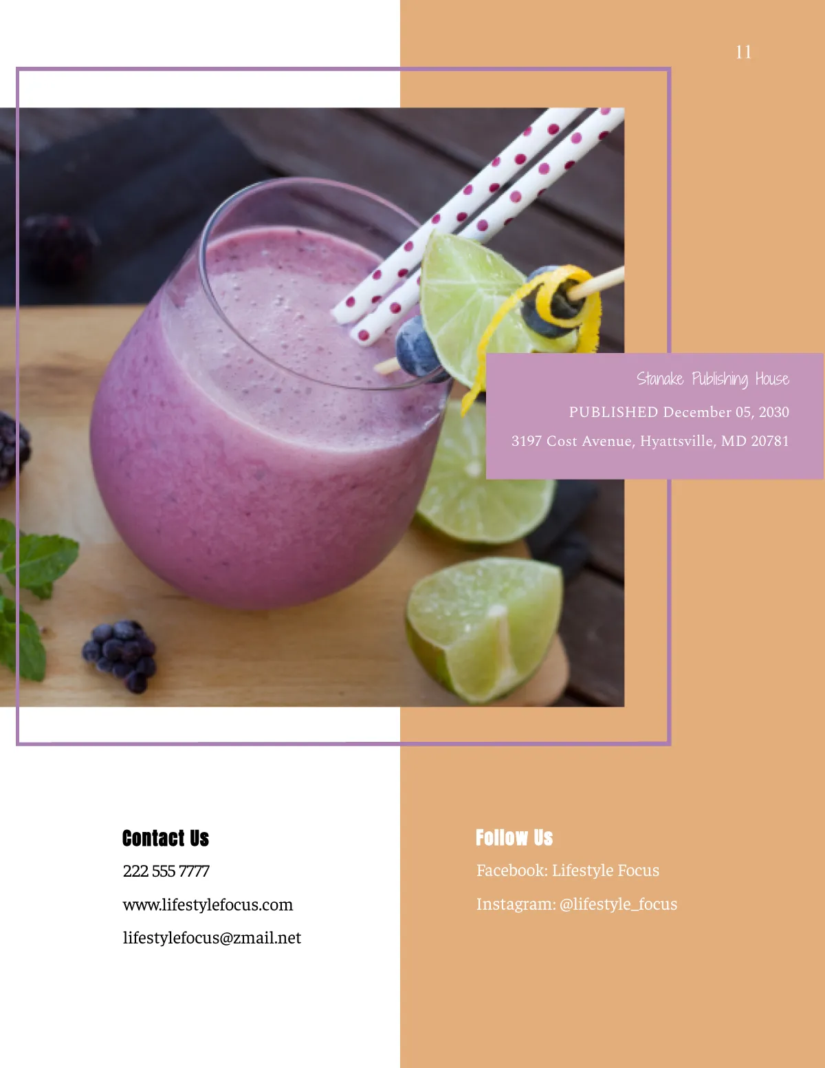 Free Minimal Lifestyle Magazine Template to Edit Online