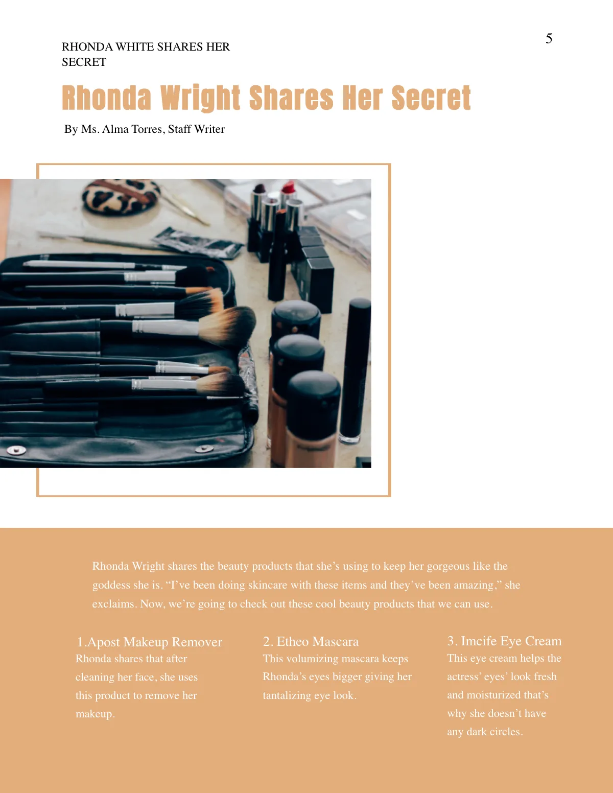 Free Minimal Lifestyle Magazine Template to Edit Online