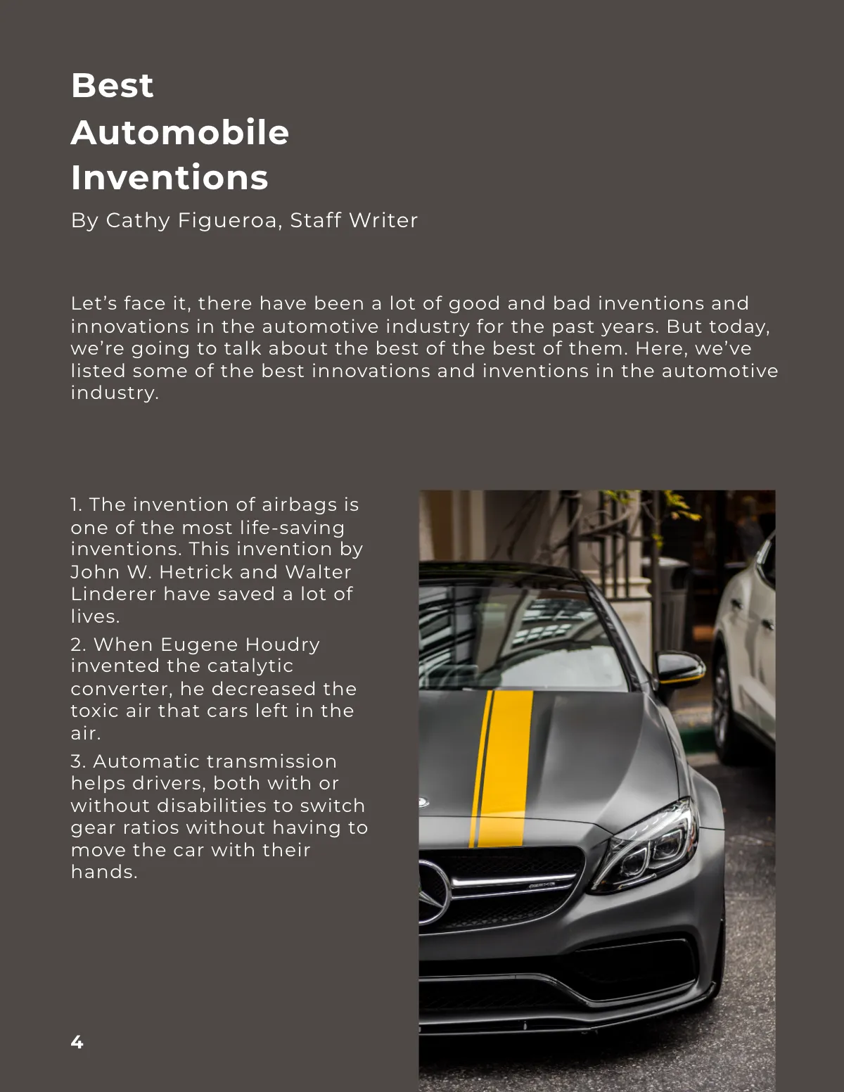 Free Automotive Engineering Magazine Template to Edit Online