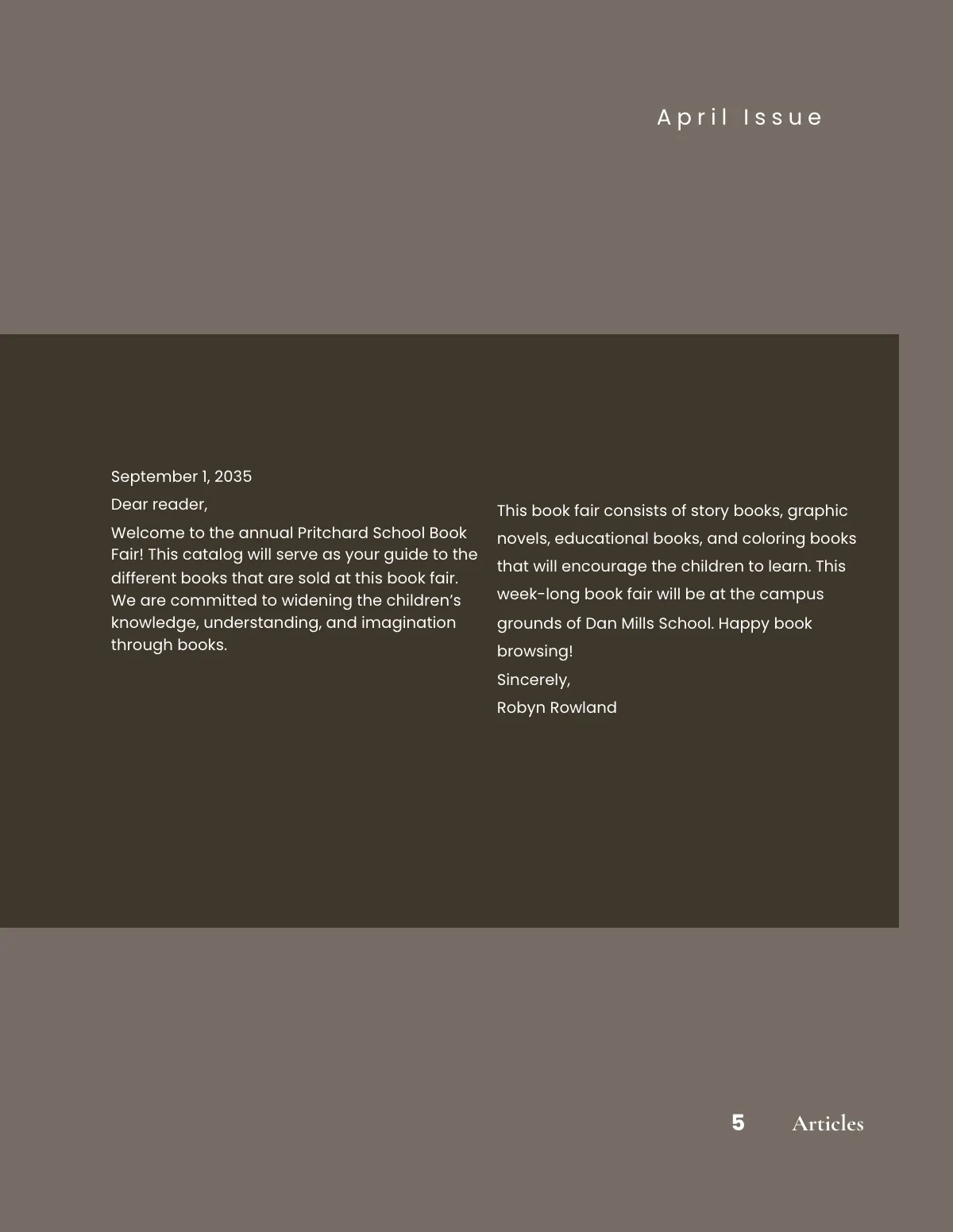 Free Book Fair Catalog Template to Edit Online