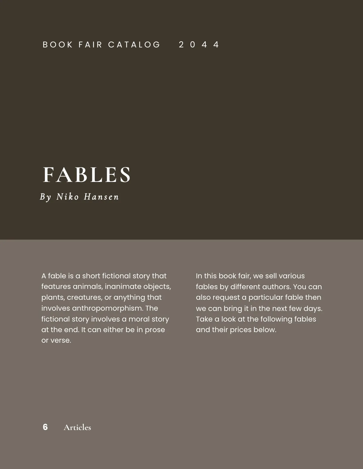 Free Book Fair Catalog Template to Edit Online