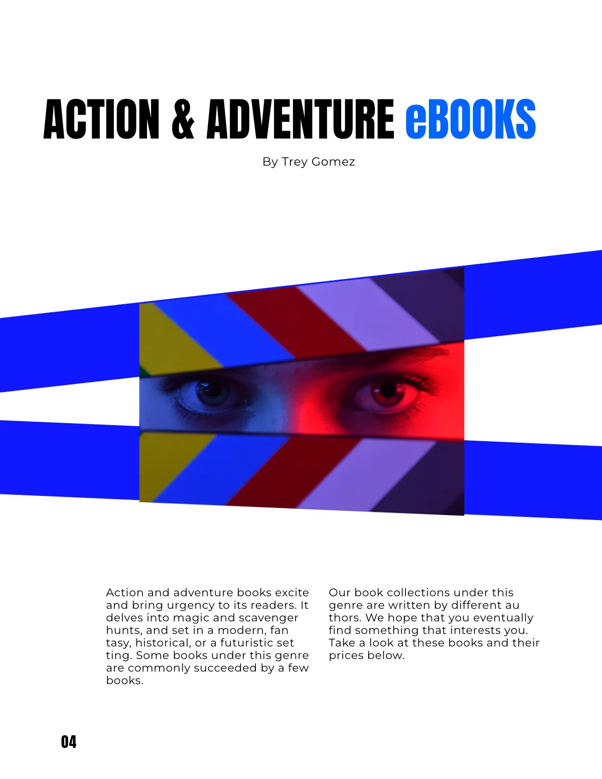 Free Modern E Book Catalog Template to Edit Online