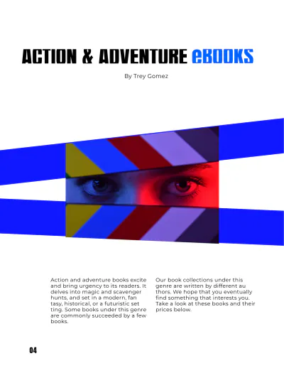Free Modern E Book Catalog Template to Edit Online