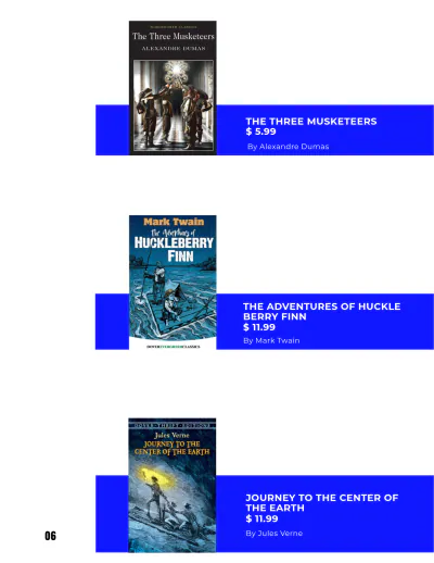 Free Modern E Book Catalog Template to Edit Online